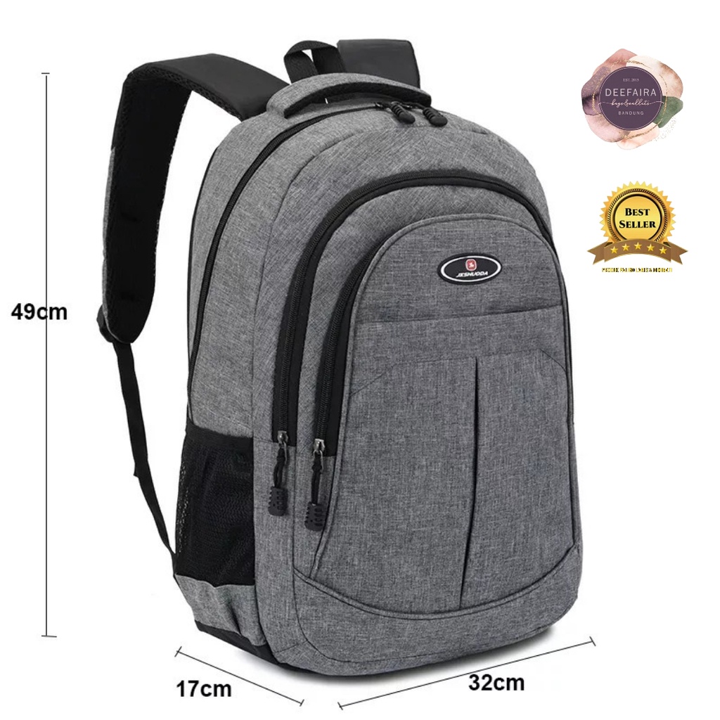 Tas Ransel Backpack Pria Model PL00x44 Free Botol Minum Tas Untuk Sekolah Kuliah Kerja