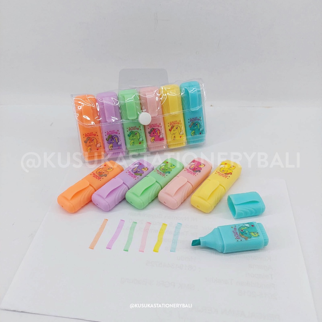 

HIGH LIGHTER MINI UNICORN SET 6