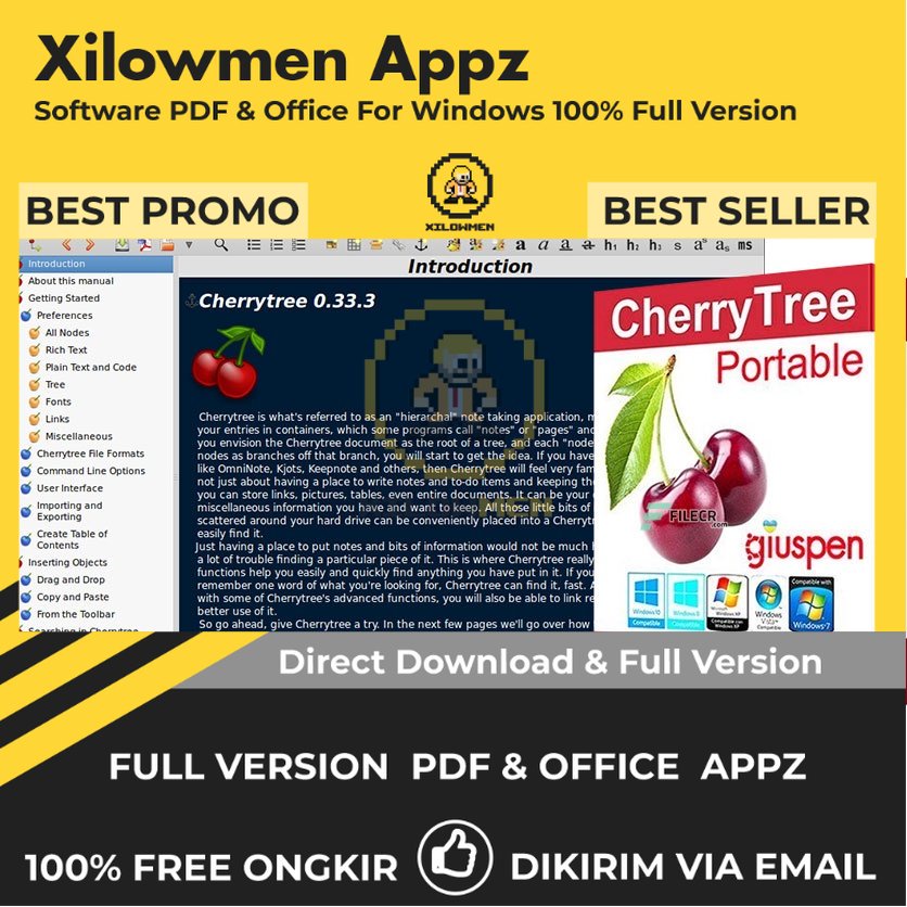 [Full Version]  CherryTree Pro PDF Office Lifetime Win OS