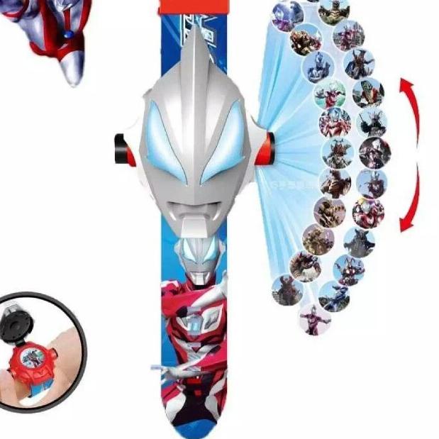 ✧ Jam Tangan Anak Ultraman Proyektor Jam Fashion Anak Trendy ➽