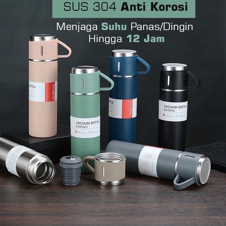 ☃ JCO TERMOS VACUM CUP FLASK GIFT BOX HAMPERS 500ml//TUMBLER BOTOL MINUM SET SULTAN ☜