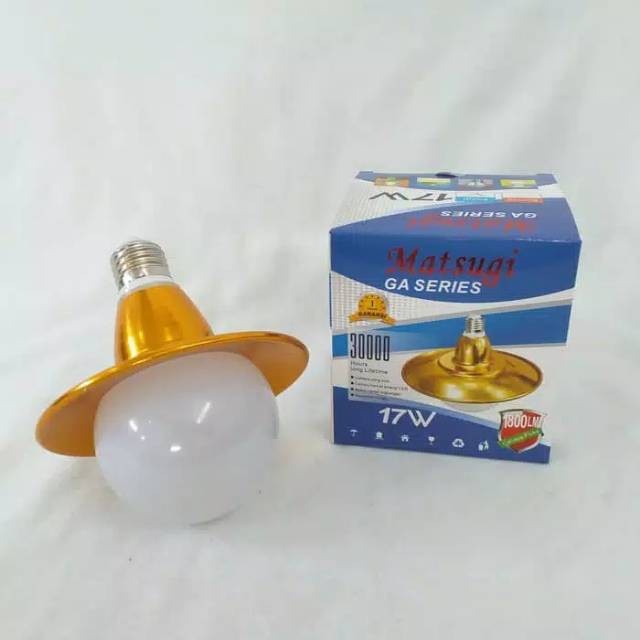 Lampu LED+KAP 17 Watt Matsugi GA Series/Lampu LED KAP