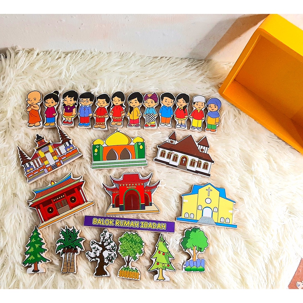 Mainan Edukatif_Balok Rumah Ibadah