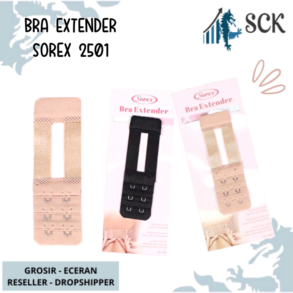 [ISI 3] BH Extender Sambungan Kait Bh Sorex 2501 2502 2503 Kait 3 Susun 2 Panjang / Pakaian Dalam Wanita SOREX