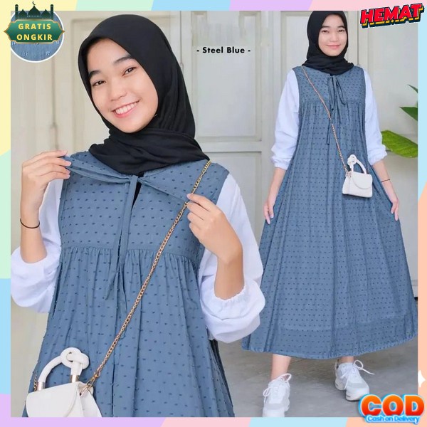 Gami Bahan Tebel Murah Bju Ghamis Simpel Elegan Bsju Games Ibu2 Kekinian Dress Murah Branded Pakaian