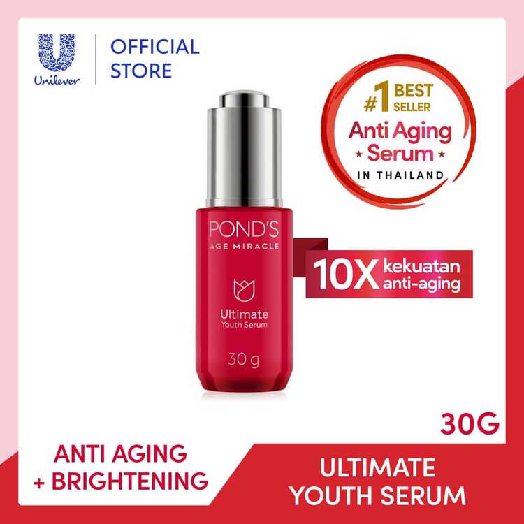 Buy Pond's Age Miracle Ultimate Youth Serum 30g FREE Youthful Glow Day Cream Moisturizer 10g