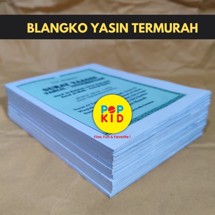GROSIR BLANGKO YASIN TANPA COVER 128 HALAMAN LEM - TERLARIS