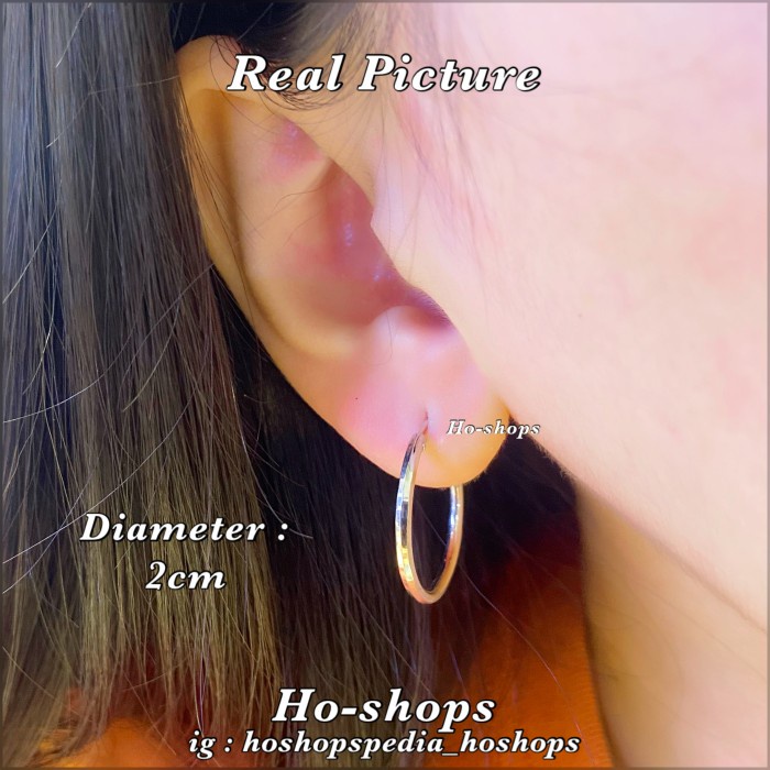 Fred Anting Gypsy Mas Putih Kadar 75% 750 Asli Emas