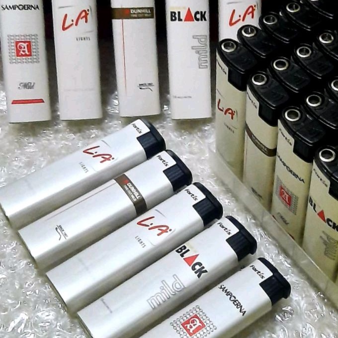 Korek Api Bara Fortis warna putih / korek api magnet / korek bara / pemantik