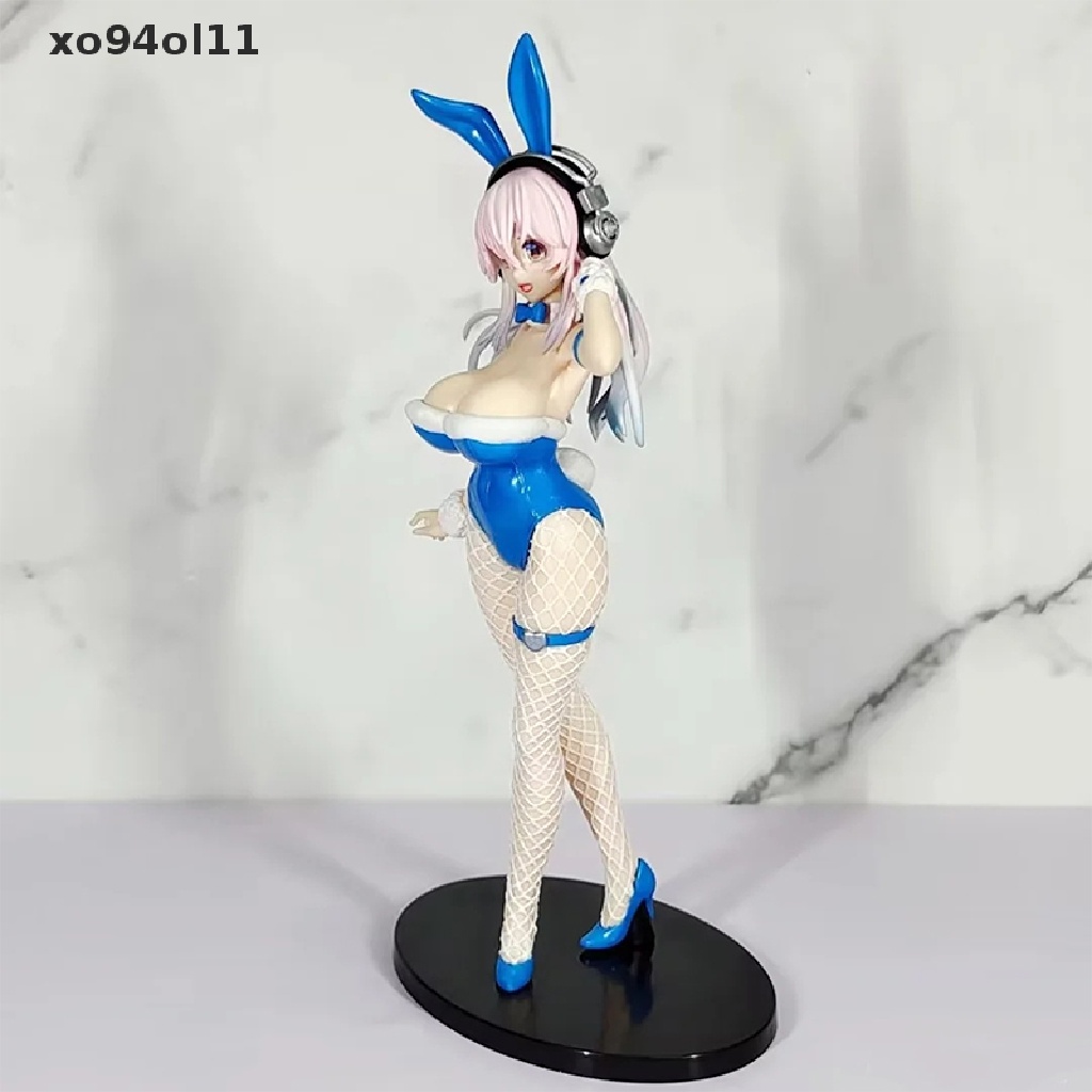 Xo Bicute Bunnies Figure SUPER SONICO Blue Rabbit Ver Anime PVC Action Figure Mainan OL