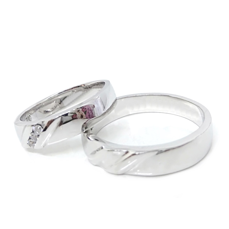 Cincin Kawin Couple Perak Asli Gratis Ukir Nama A223