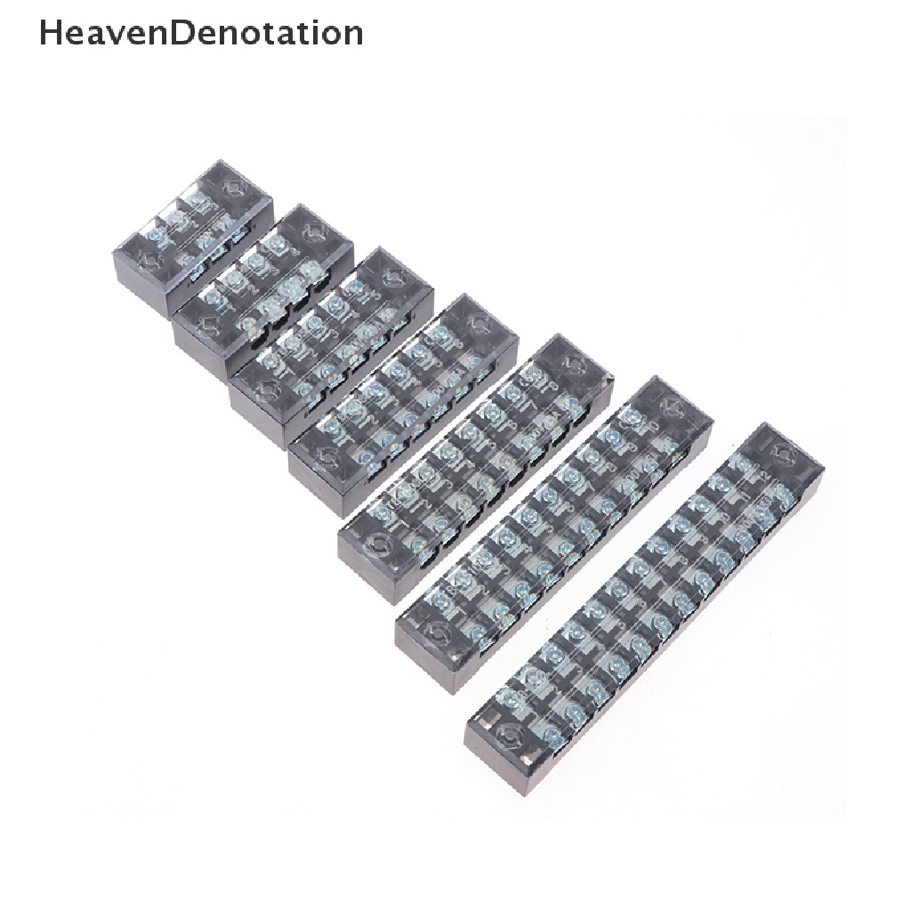 [HeavenDenotation] Blok Terminal Sekrup Strip Baris Ganda Papan Kabel Tetap wire connector TB1503 HDV