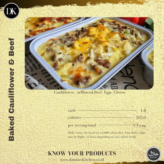 

Baked Cauliflower & Grounded Beef Lowcarb TERLARIS