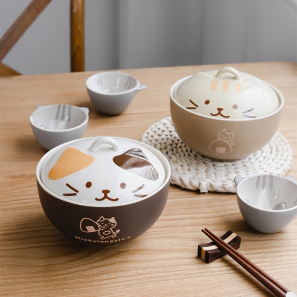 

Dijual ARAMI Ceramic Noodle Bowl w/ Chopstick Rest Mangkuk Mie Ramen Keramik - Coklat Murah