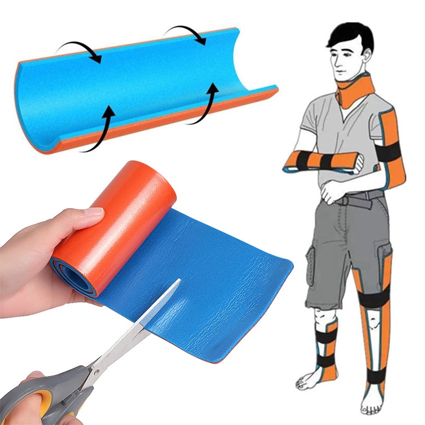 ISA Splint Patah Tulang Flexible Verban Perban Patah Medis Tulang Bidai Splinting Brace Tangan Kaki