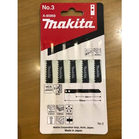 Best Seller Mata Jigsaw Makita No.3 (Kepala Lubang)