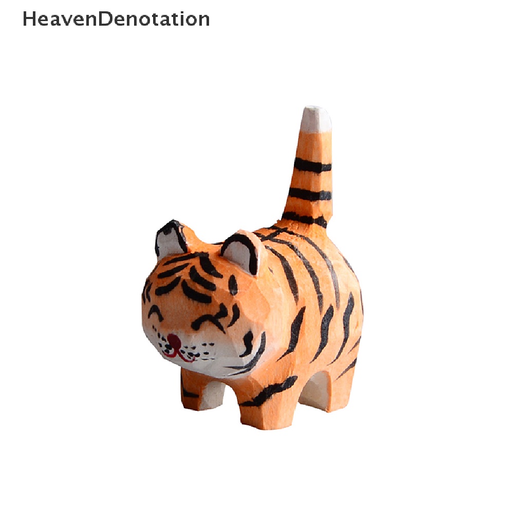 [HeavenDenotation] Murni Buatan Tangan Ukiran Kerajinan Harimau Ornamen Hewan Kecil Gantungan Kunci Siswa Ransel Liontin Kreatif Desktop Harimau Dekorasi Kerajinan HDV