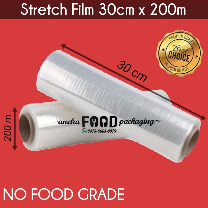 

[[JNT COD]] Streching film/wrapping/plastik kemasan barang 30cmx200m
