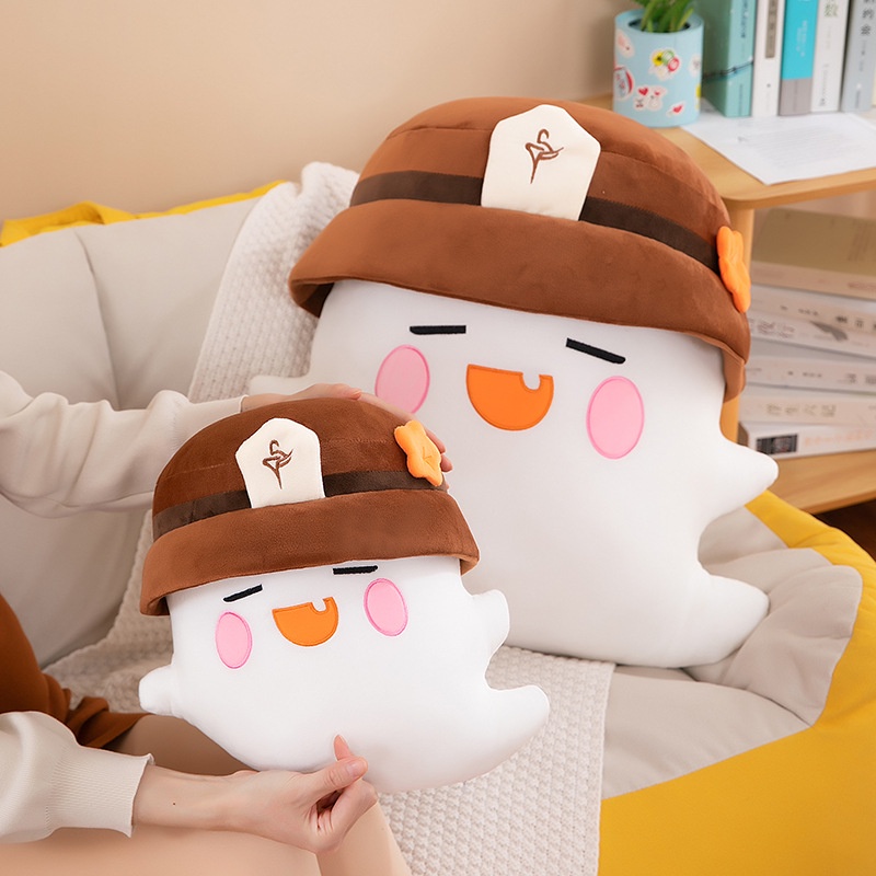 Game Anime Game Genshin Impact Hutao Ghost Topi Mainan Mewah Kartun Kawaii Genshin Hu Tao Plush Doll Mainan Lembut Untuk Anak