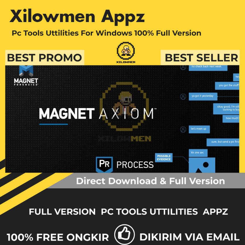 [Full Version] MAGNET AXIOM Pro PC Tools Software Utilities Lifetime Win OS - Alat forensik digital untuk analisis data