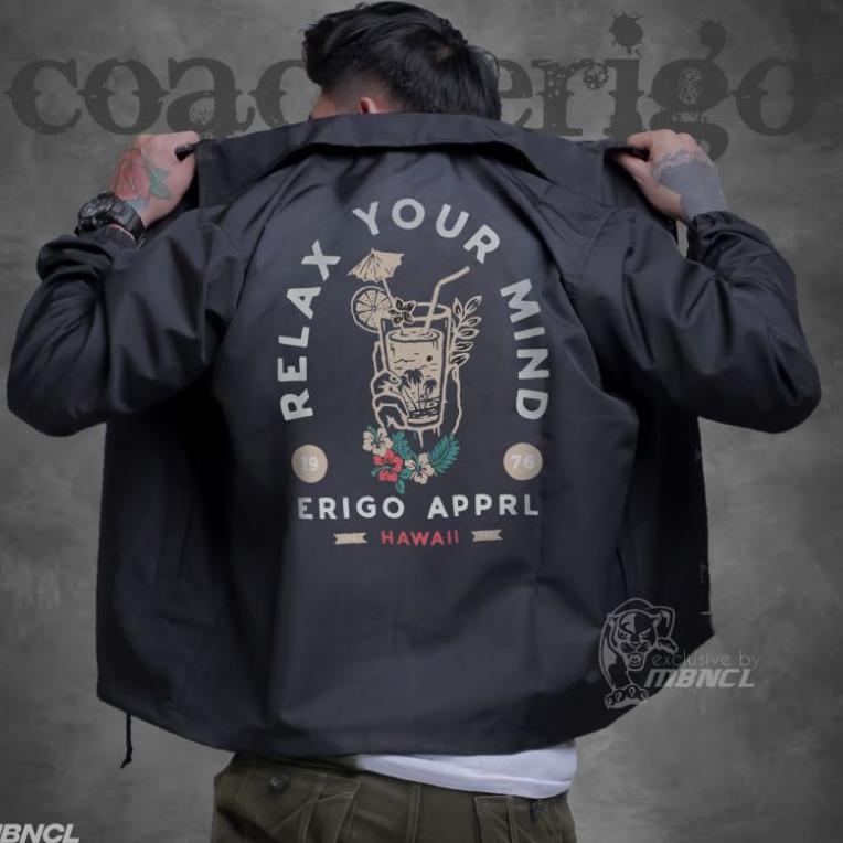 PALING DIMINATI Jaket Coach Erigo // Jaket Pria CJ // Sweater jacket bandung // Jaket Erigo Apparell