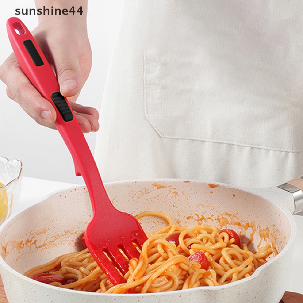 Sunshine Alat Masak Fleksibel Multi Fungsi Spaghetti Silicone Fork Salad Forks ID