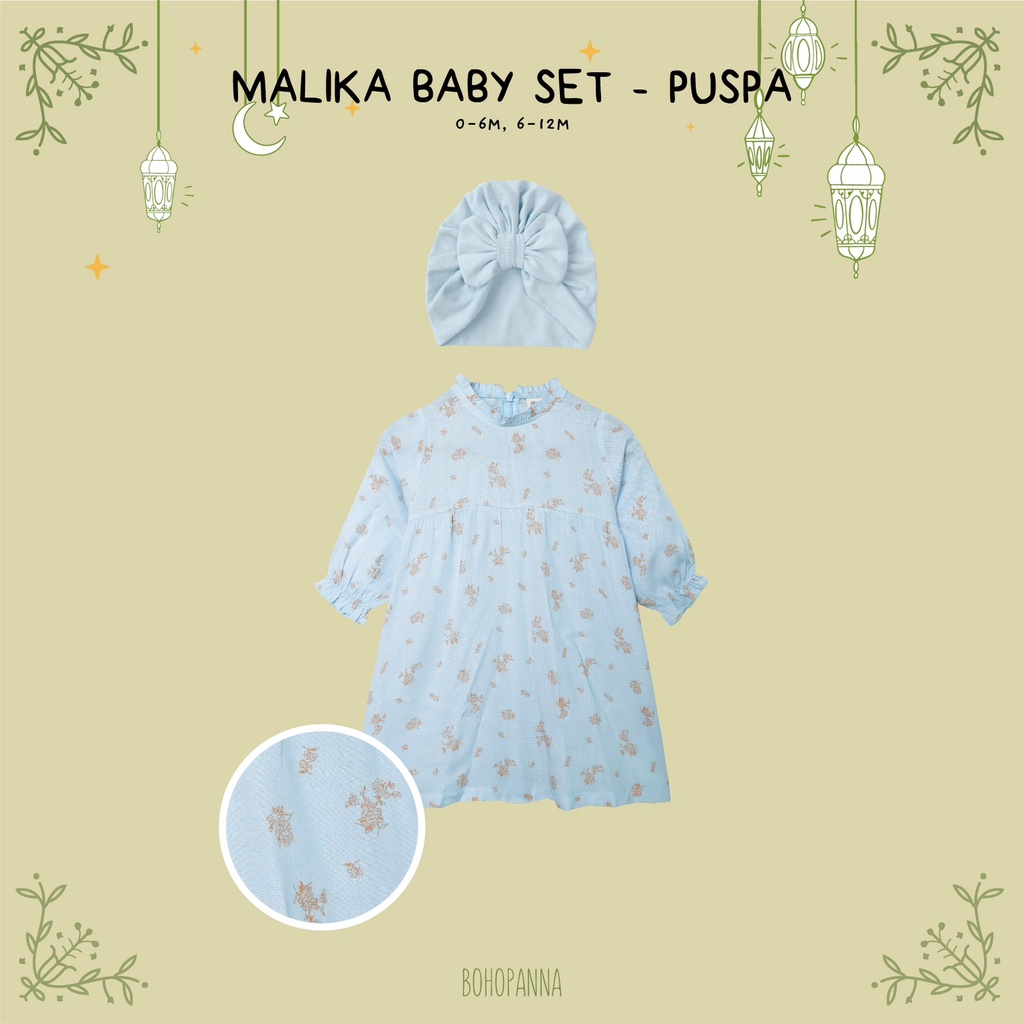 BOHOPANNA MALIKA SET GAMIS / TUNIK ANAK BAJU LEBARAN ANAK PEREMPUAN RAYA COLLECTION