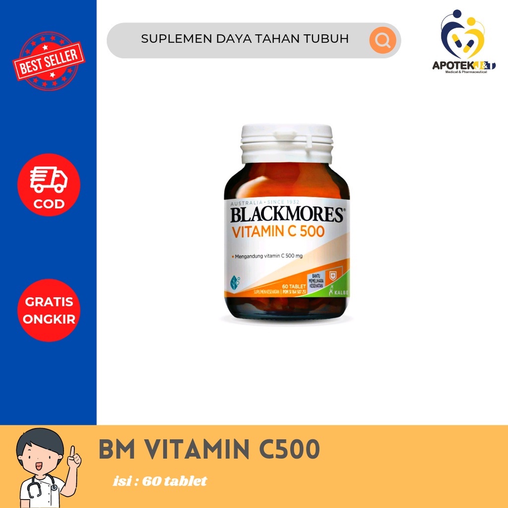 Blackmores Vitamin C 500mg 60's/Daya Tahan Tubuh/Suplemen