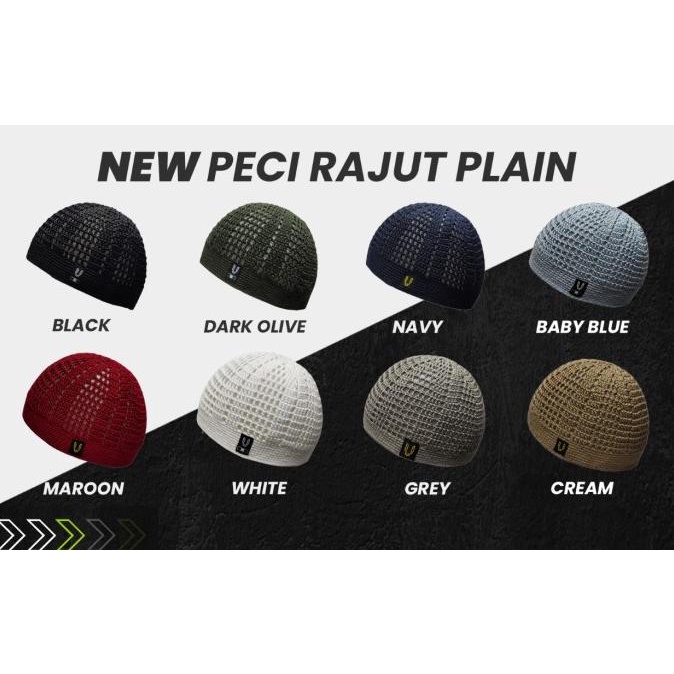 Uhud Basic - Peci Rajut Plain