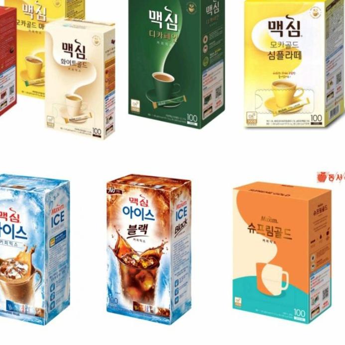 

♔ MAXIM MOCHA GOLD/ORIGINAL/WHITE GOLD/SUPREME GOLD/DECAFEIN/SIMPLY LATTE/COFFEE KOREA 20T ➽