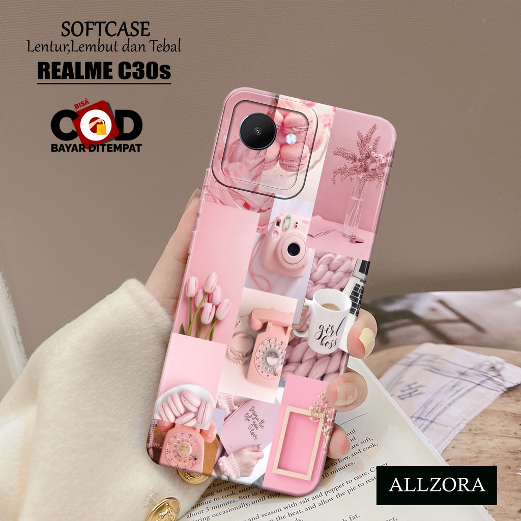 Softcase Realme C30s Terbaru - Case Realme C30s Terbaru - Fashion Case  ABSTRAK AESTHETIC - Kesing H