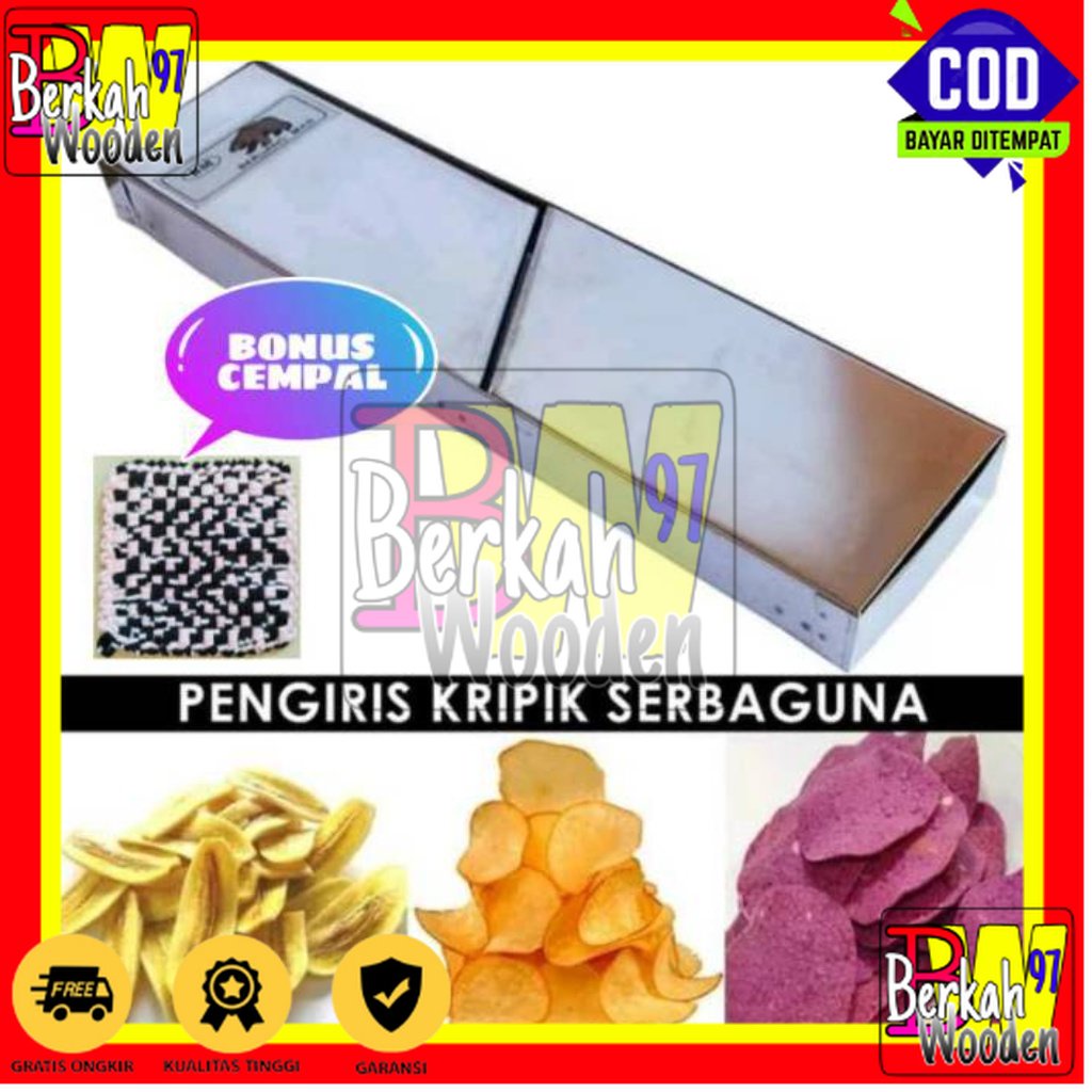 Parutan keripik pengiris kripik singkong kentang pisang Stainless