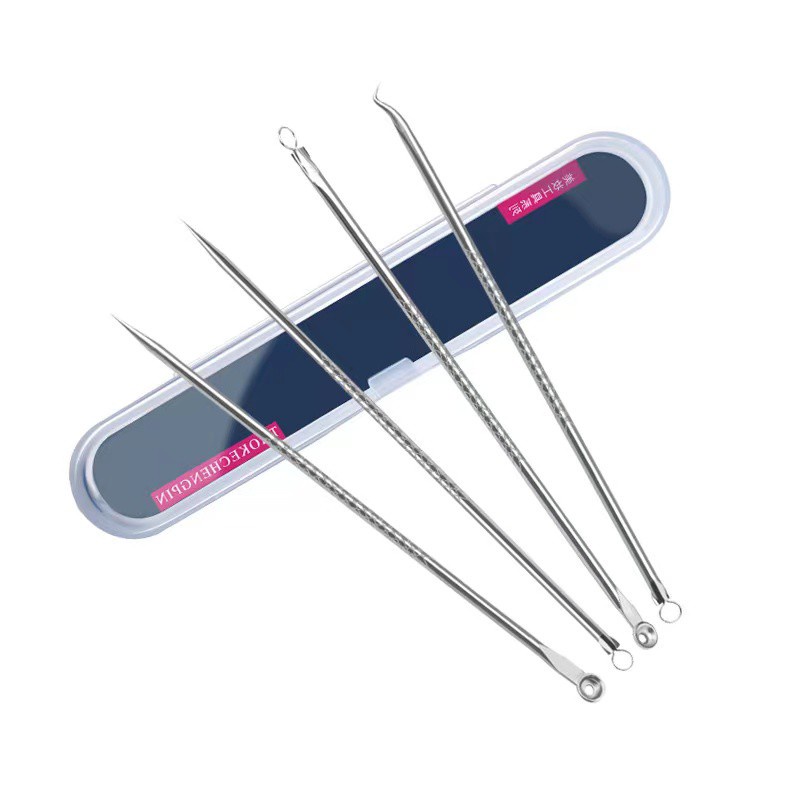 Pinset Komedo Stainless Ori Set Pinset Jerawat Jepitan Komedo Blackhead Tweezer