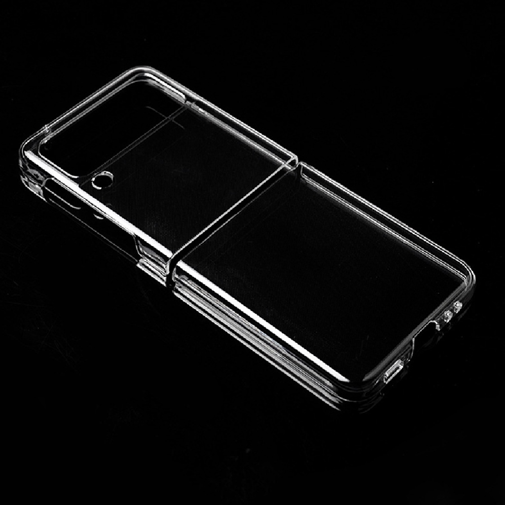 Ggg Clear Slim Phone Case Untuk Samsung Z Flip3 Akrilik Transparan Hard Shell Baru Layar Lipat Pelindung Lengan ID