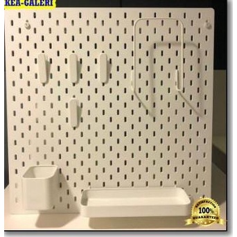 

Papan Dinding Pegboard Gantung Barang,Papan Dekorasi berlubang,56x56cm