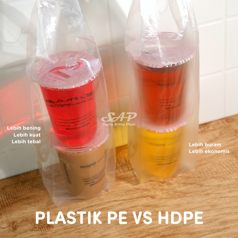 Kantong Kresek 1 gelas | Kresek Gelas | Plastik Gelas | Kantong Gelas Pop Ice | Kantong Plastik Gelas | Kantong Kresek HD 1 Gelas