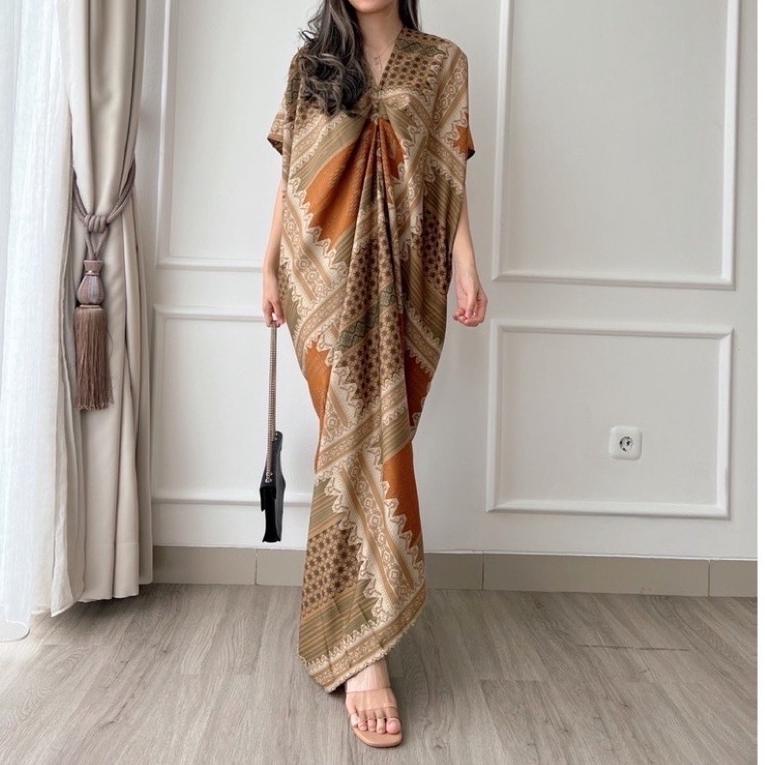 SALE TERBATAS HERFIT / kaftan long dress / baju lebaran / kaftan panjang free pouch / 8895