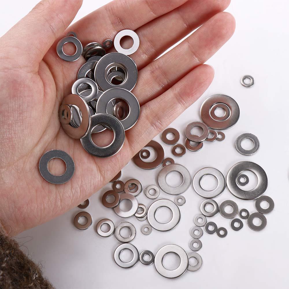 Mesin Cuci Stainless Steel Agustina Untuk Colokan Getah Isi 180Pcs Filler Piece Spacer Sealing M2 2.5 3 4 5 6 8 10 Set Mur Dan Baut