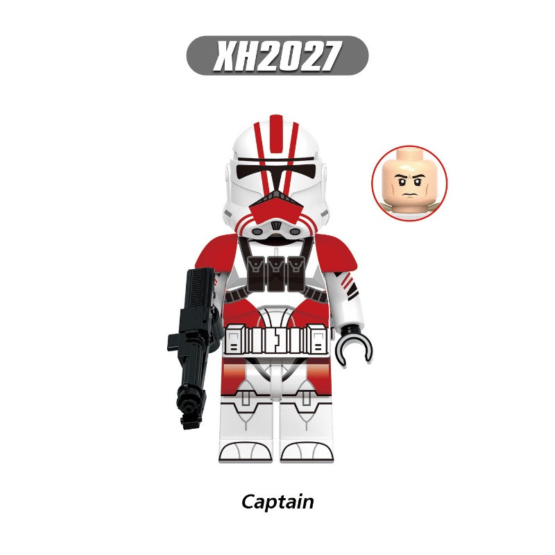 Mainan Rakitan Anak Minifigures Captain Clone Kamino Komandan Ke 13 Angka Blok Bangunan Hadiah Ulang Tahun