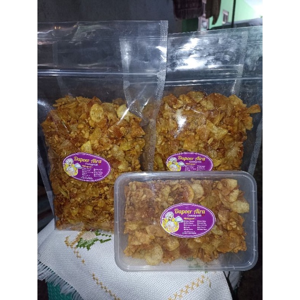 

keripik kentang & tempe