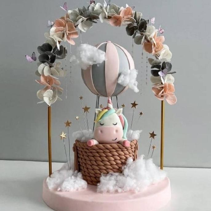 Besi Lengkung GOLD Cake Decor Tiang Cake Bunga Tiang Besi Dekorasi Kue