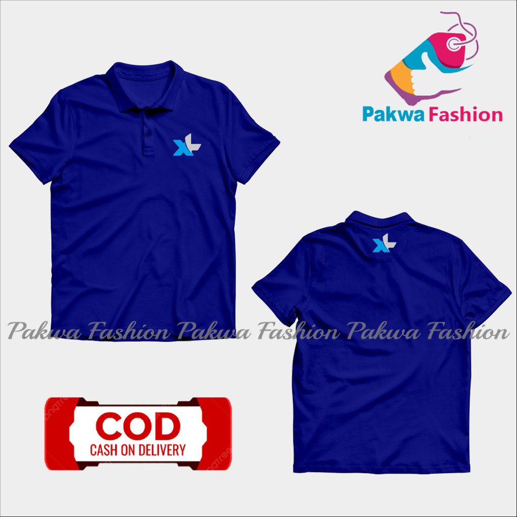 kaos poloshirt Perusahaan XL Provider Pria Wanita Polo Kerah Seragam Keren Cewek Cowok Terbaru Terla