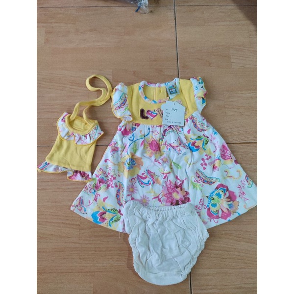 Stelan Dress Anak 0 - 3 bulan