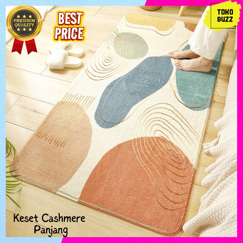 KARPET KESET LANTAI KASHMIR Bulu Panjang Halus Lembut Cashmere Carpet Dekorasi Ruang Tamu Kamar Tidur Keluarga Cantik