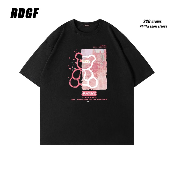 RDGF kaos murah  Sweater Oversize Pink Bear PRIA &amp; WANITA (UNISEX)