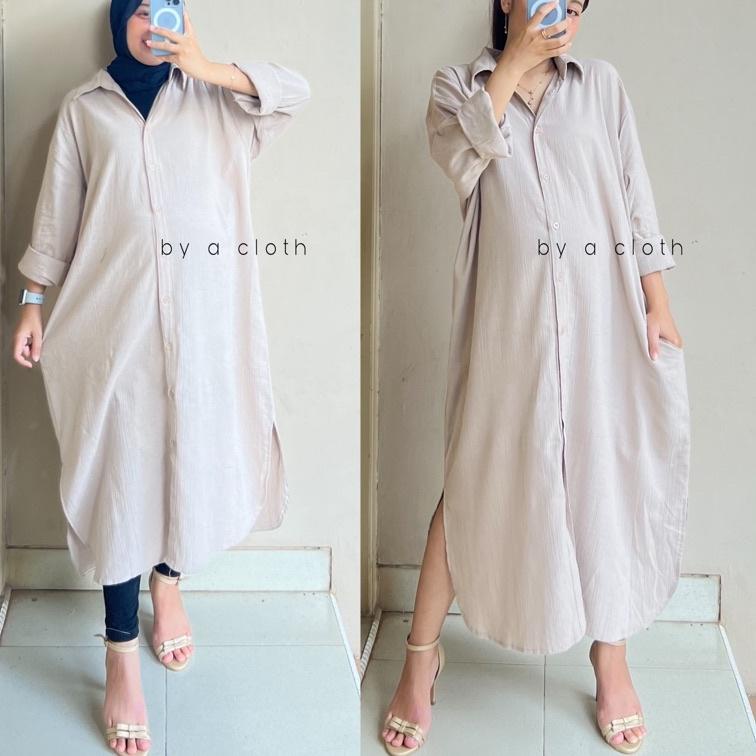 Stok Terbatas Oversize Dress - Shirt Dress - n Tunik - Oversize Tunik - Midi Dress n Oversize Dress 