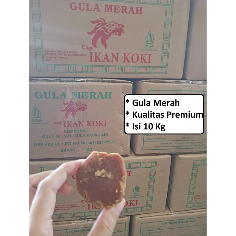

Gula Merah Super Cap Ikan Koki 10 Kg ASLI Jawa Kelapa Batok Mini Sugar Kualitas Bagus Premium