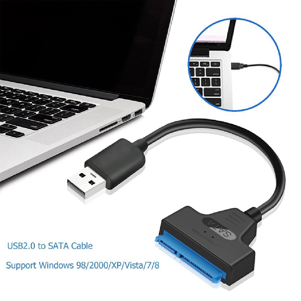 【 Rready Stock 】 7 + 15 22 Pin SATA 3 Cable 2.5 HDD / SSD USB Adapter High-Speed Transmit External Hard Disk Converter （ ID ）