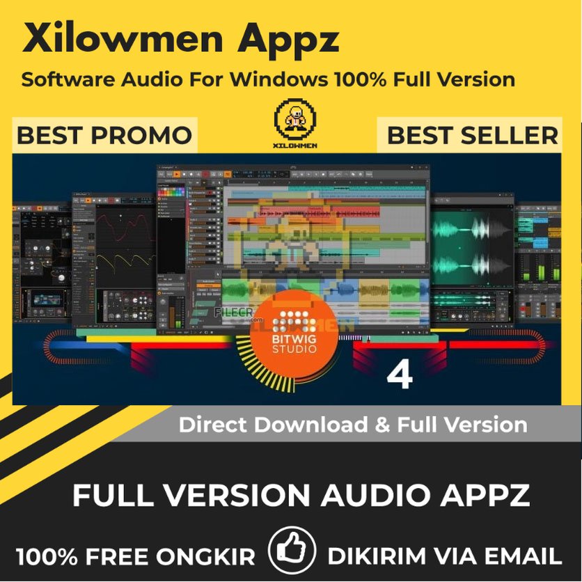 [Full Version] Bitwig Studio Pro Lifetime Audio Software - Stasiun kerja audio digital untuk komposisi rekaman dan performa live