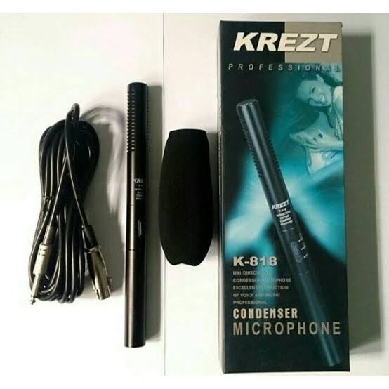 Condenser Microphone Mic Condensor Shotgun Mic Krezt K-818 Krezt K818